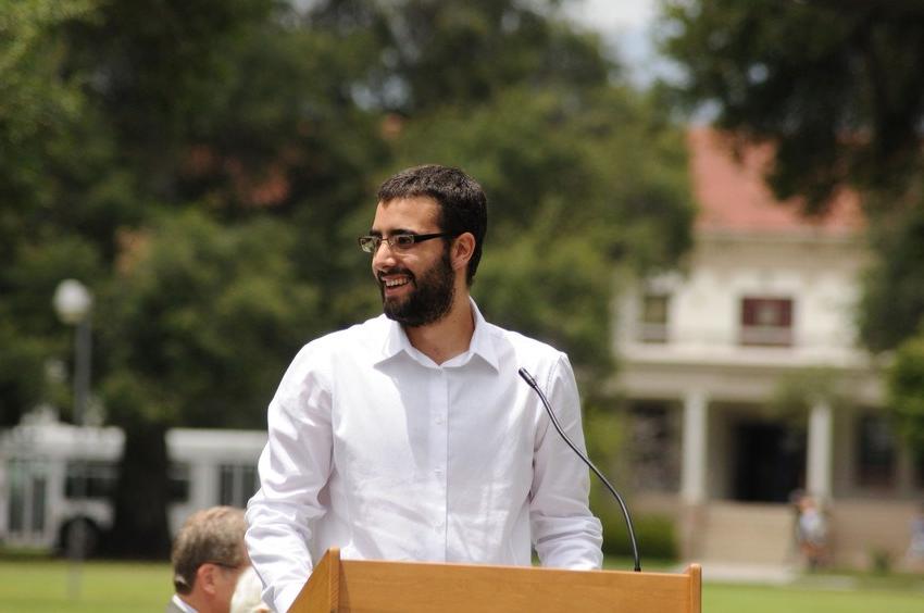 Alum at commencement